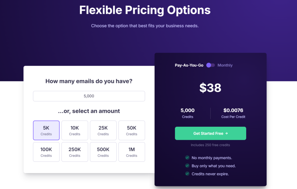 Emailable Pricing
