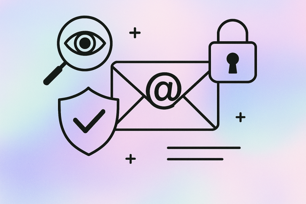 A selection of computer security icons in black and white