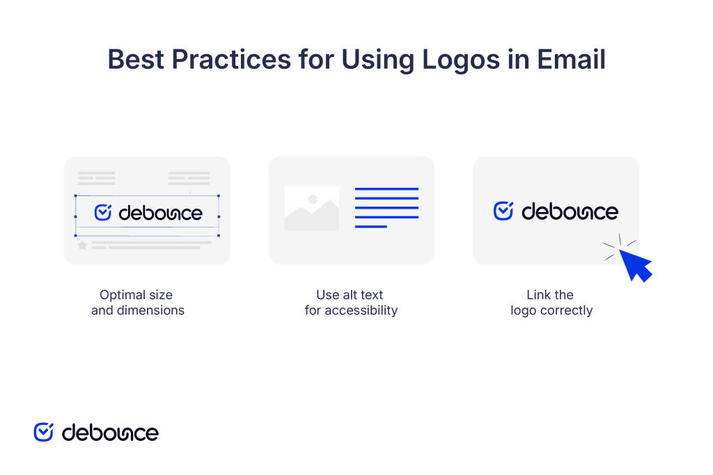 Best practices for logo in email