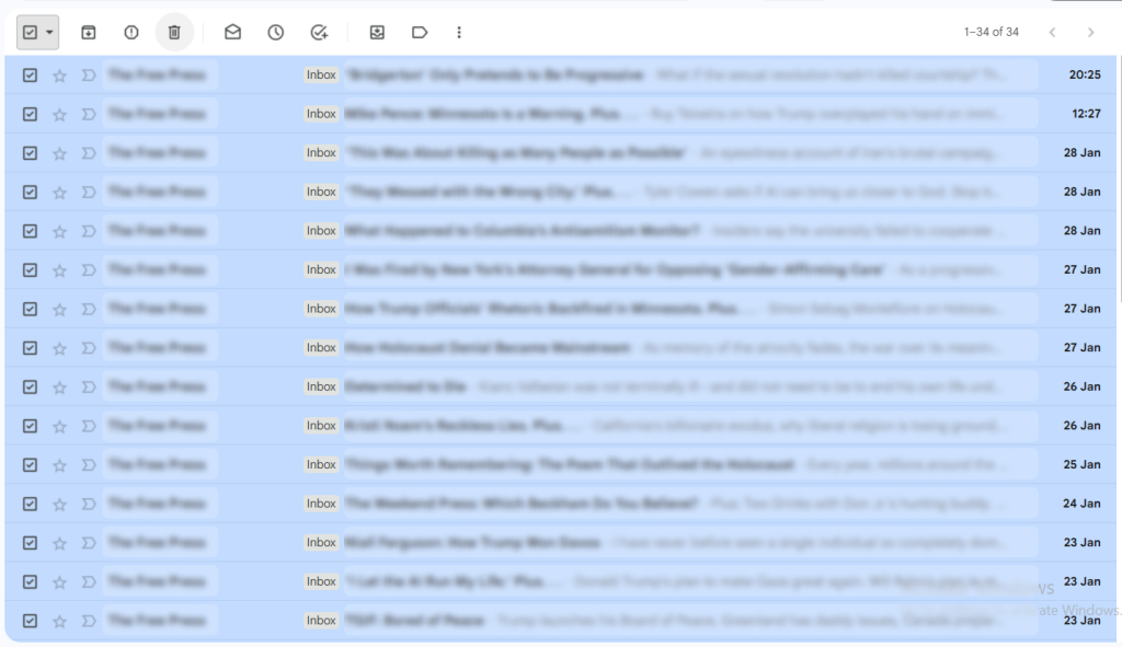 selecting-all-emails